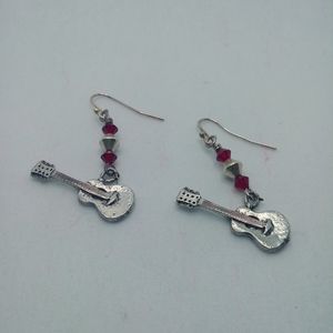 Artisan Crafted Guitar Earrings